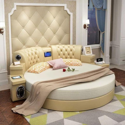 Rundes Bett Rund Design Betten Doppel Luxus Hotel Gestell Schlaf Zimmer