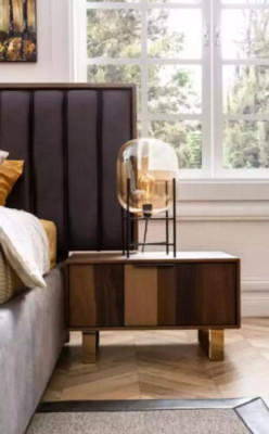 Schlafzimmer Design Set Garnitur Betten 2x Nachttische 4 tlg. Möbel Neu