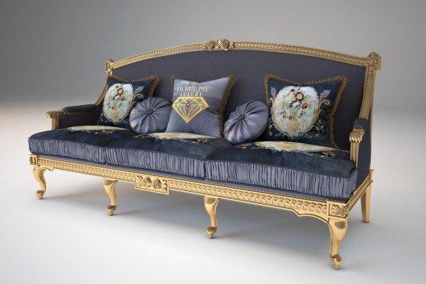 Design Couchen Polster Sofa Sofas 3 Sitz Dreisitzer Stoffsofa Wohnzimmer Italien