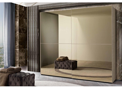 Schränke Kleiderschrank Schrank Schwebetüren Design Holz Italienische Möbel Neu