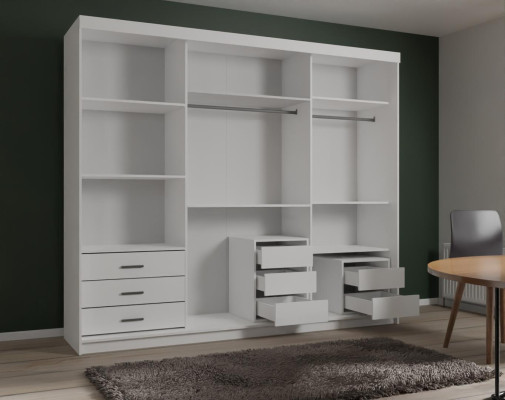 Möbel Wohnen Möbel Holz Neu Kleider Schrank Designer Hochglanz Kleiderschränke