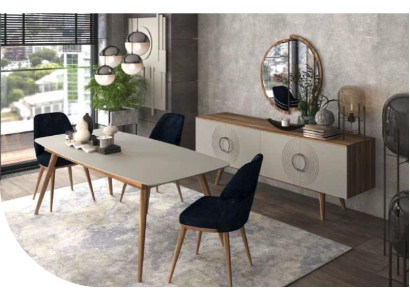 Essgruppe Luxus Tisch Mit Stühlen Esszimmermöbel Moderner Esszimmerset