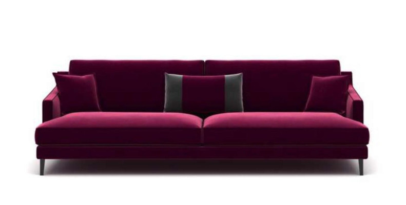 Rosa Dreisitzer Moderne Couch Wohnzimmer Sofas Stilmöbel Luxus Design