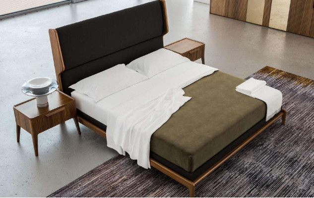 Schlafzimmer-Nachttisch mit Stauraum im modernen Stil Holzmöbel Luxus