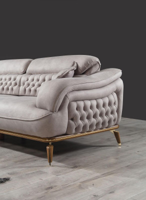 Dreisitzer Sofa 3 Sitzer Luxus Couchen Weiß Polster Designer Möbel Neu