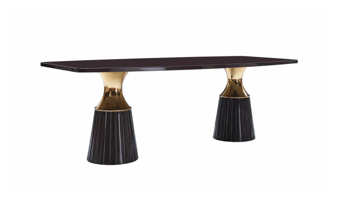 Luxus Essgruppe Essecke Esstisch Stühle Schwarz 9tlg Esszimmer Holz