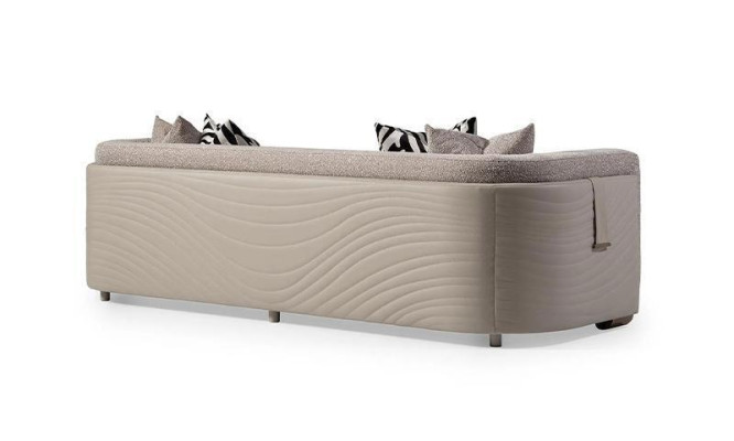 Viersitzer Sofa 4 Sitzer Stoffsofa Polstersofa Grau Modern Sofas Neu