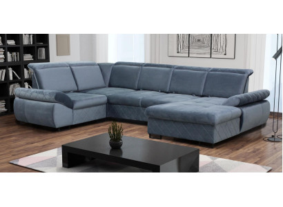 Eck Sofa Couch Polster Leder  Sofa Couchen Möbel Neu Wohnlandschaft U Form