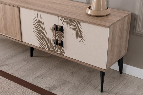 Moderne Wohnzimmer Garnitur TV-Schrank Luxuriöser Couchtisch Holz Möbel