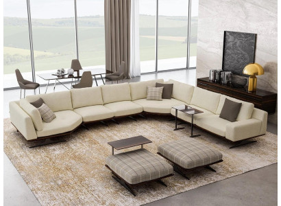 Luxus Koplett Ecksofa L Form Sofas Luxus 2x Beistelltisch 2x Hocker Garnitur Neu