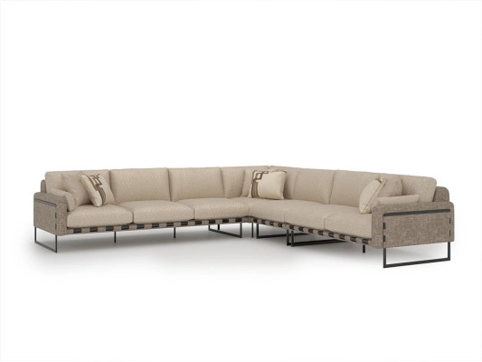 Wohnzimmer Ecksofa L-Form Garnitur Luxus Polster Sitz Einrichtung Polstermöbel