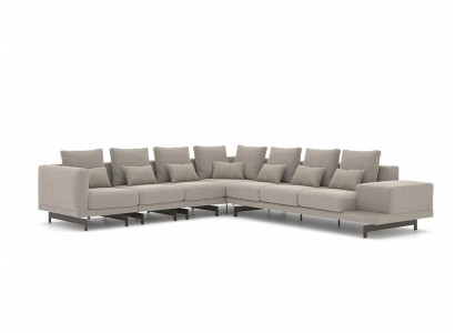 Wohnzimmer Luxus Einrichtung Ecksofa L-Form Polstermöbel Sofa Couch