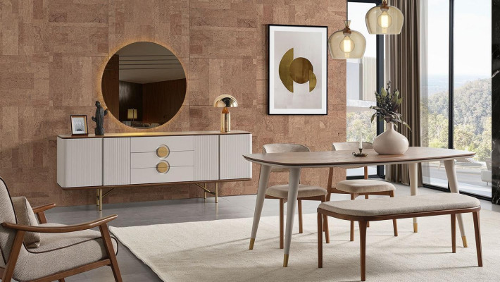  Perfekte Esszimmer Set Von Esstisch 4x Stühle nrichte Spiegel Bank 8tlg.