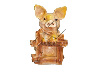 Design Schwein Figur Garten Statue Skulptur Figuren Skulpturen Dekoration C33