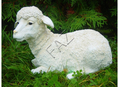 Design Schaf liegend Figur Garten Statue Skulptur Figuren Skulpturen Deko Neu