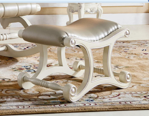 Chesterfield Schwingsessel Hocker Barock Schaukelstuhl Schwing Stuhl Relax Leder