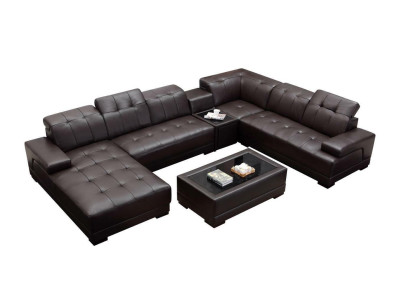 XXL Leder Big Wohnzimmer Sofa Couch Ecksofa Sofas Couchen Polster