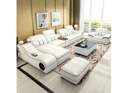 Wohnlandschaft Luxus Sofa Couch Ecksofa L-form Polster Modern Relax Sitz Möbel