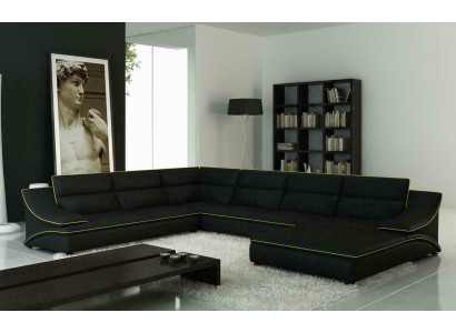 Design XXL Big Ecken Polster Eck Sofa Couch Leder Sofas Garnitur