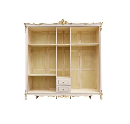 Bett Nachttisch Kleiderschrank 4 tlg.Schlafzimmer Set Modern Betten Massivholz