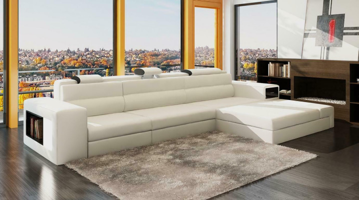 Design XXL Big Ecken Polster Eck Sofa Couch L Form Leder Sofas Garnitur