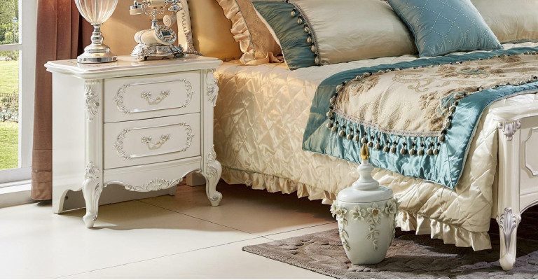 Luxus Betten Hotel Königliches Chesterfield Bett Doppelbett Barock Massivholz