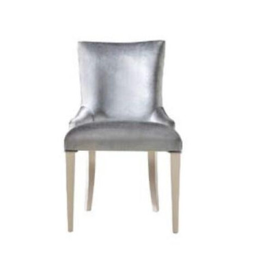 Esszimmerstuhl Stuhl Sessel Sitzer Esszimmer Stühle Holz Modern Luxus Silber
