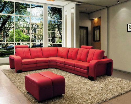 XXL Multifunktions Ledercouch Couch Sofa Polster Ecksofa Moderne Big