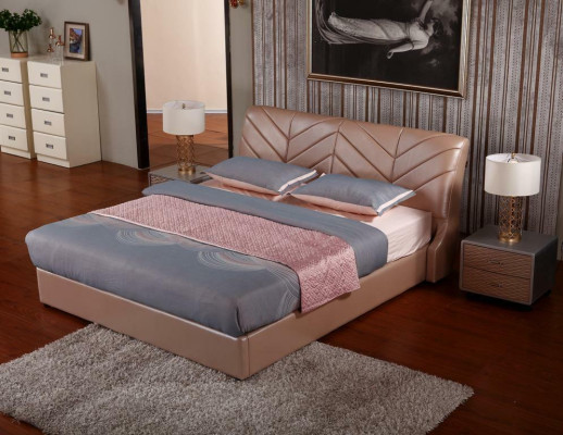 Modernes Luxus Design Bett XXL Betten Stil Hotel Doppel Leder 140 160