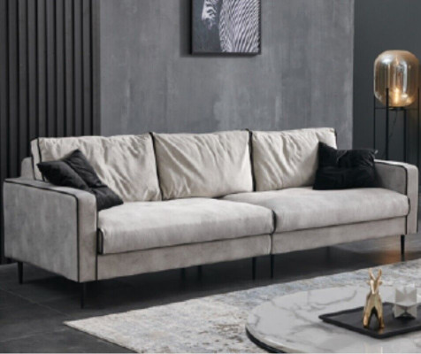 Design Sofa 4 Sitz Polster Couchen Textil Wohnzimmer Garnitur Möbel