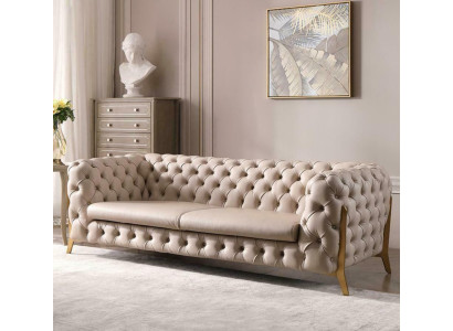 Kunstleder 3 Sitzer Sofa Wohnlandschaft Relax Sitz Design Couch Lounge Sofas