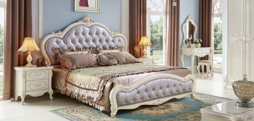 Schminktisch Spiegel Hocker Luxus Kommode Konsole Schlafzimmer Barock
