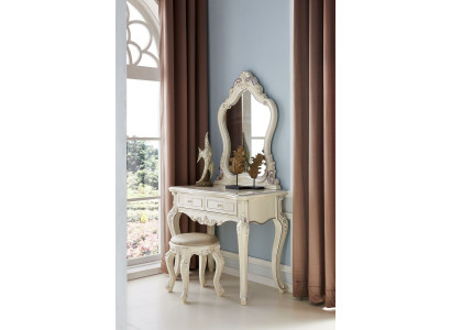 Schminktisch Spiegel Komplett Set Kommode Hocker Schlafzimmer Neu
