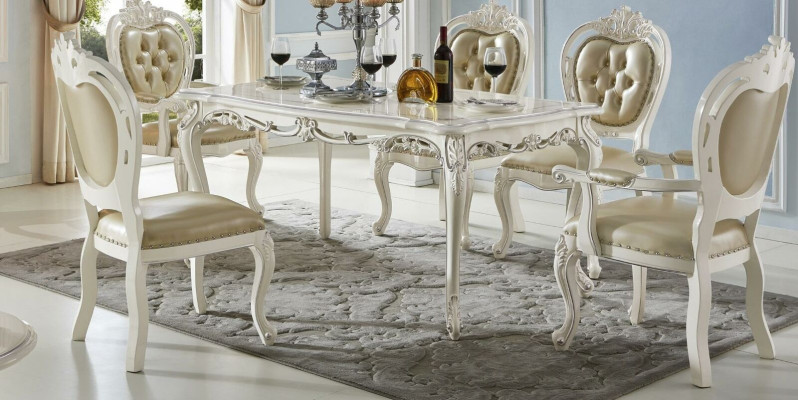 Esstisch Massivholz Komplett Set 6x Stühle Set Ess Esszimmer Tisch Tische 7tlg