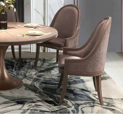 Ess Zimmer 1x Stuhl Set Sitz Stühle Polster Lehn Designer Echt Holz Sessel
