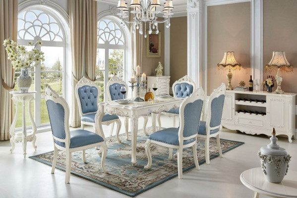Esszimmer Lehnstuhl Barock neu Polsterstuhl Luxus Sessel Stuhl Stühle Wohnzimmer