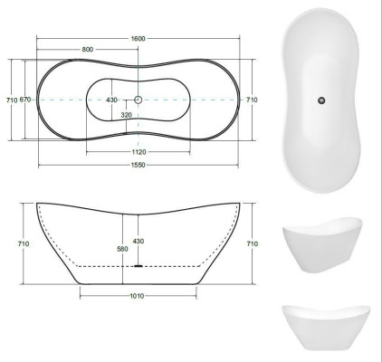 Goldene Designer Badewanne Freistehende Luxus Wanne in Gold Wannen