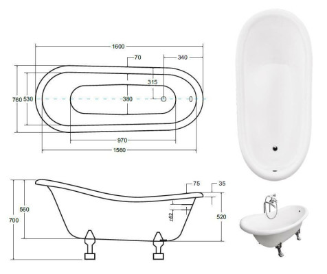 Klassische Freistehende Badewannen Antik Stil Badewanne Wanne Bad