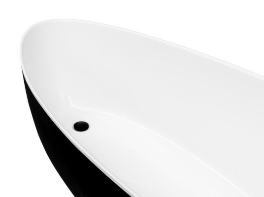 Moderne Wanne Exclusive Freistehende Design Badewanne Bad Frei stehend Schwarz