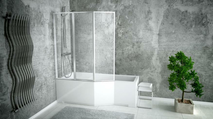 Rechteck Badewanne Bad Modern Badezimmer Wanne Acryl Duschwand
