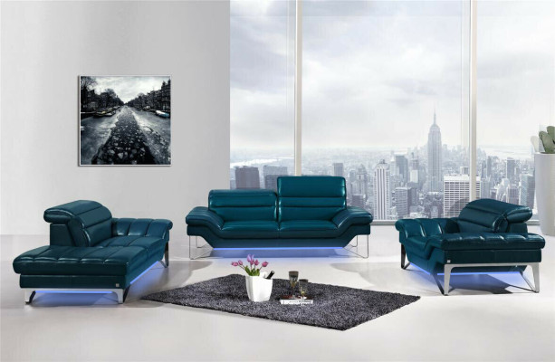 XXL Big 3 Sitzer (ohne 2+1) Sofa Couch Polster Sofas Leder Sitz Design