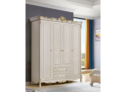 Kleiderschrank Massivholz Schrank Schränke Antik Stil Barock Schlafzimmer Neu