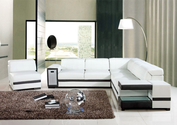 Ledersofa Sofa Couch Sofas Polster Sitz Ecksofa Wohnlandschaft Big XXL