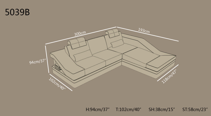 Moderne Ledersofa Ecksofa L Form Couch Polster Sitz Ecke Sofa Couchen
