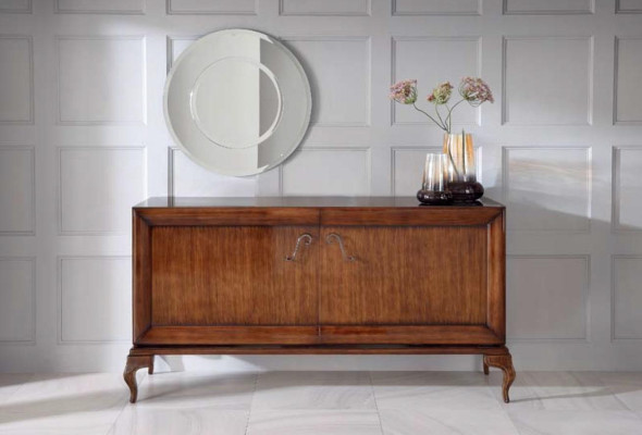 Braunes Sideboard Kommode Schränke Kommoden Holz Luxus Wohnzimmer Möbel Schrank