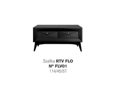 Ständer rtv Lowboard Sideboard Tisch Wohnzimmer Modern Holz Schwarz Design