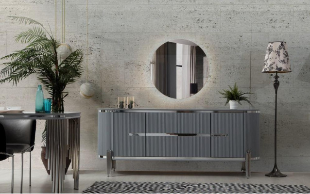 Klassische Sideboard Kommode Holz Schrank Schränke Luxus Möbel Kommoden Neu