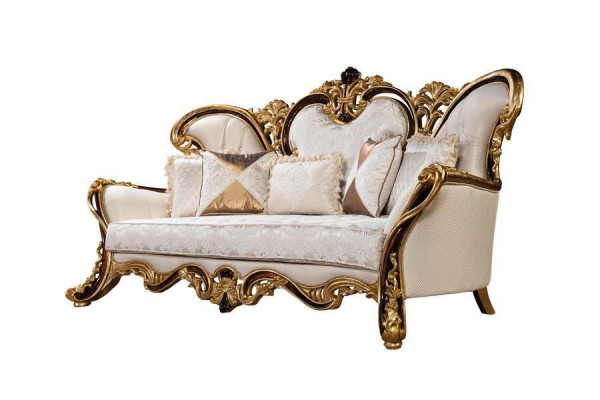 Königliches Sofa Dreisitzer Couch Polster Möbel Couchen Sofas Textil