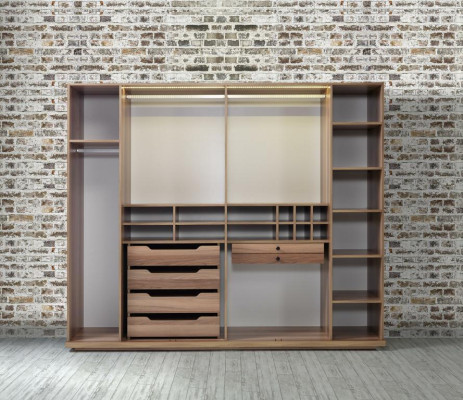 Durchsichtiger Kleiderschrank Möbel Luxus Design Einrichtung Schlafzimmer