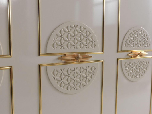 Schlafzimmer Kleiderschrank Luxus Holz Modern Design Möbel Weiß Neu